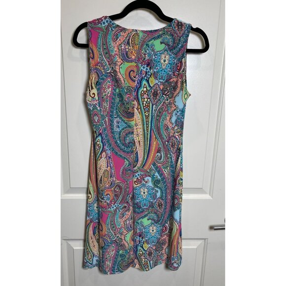 NWT Tommy Hilfiger Sleeveless Paisley Dress Sz 4  * Colorful * Dressy * Feminine - Picture 2 of 10